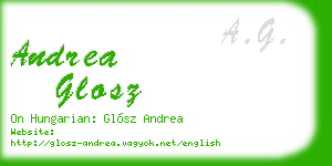 andrea glosz business card